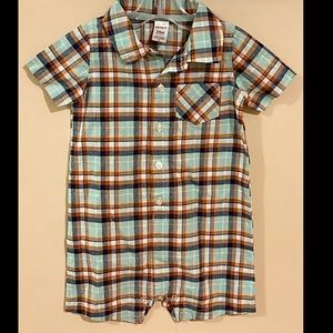 Toddler boy romper NWOT